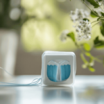 flosdraad wat op een tafel ligt
