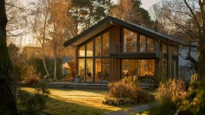Moderne woning met een goed geïsoleerd dak voor meer wooncomfort en een stabiel binnenklimaat.