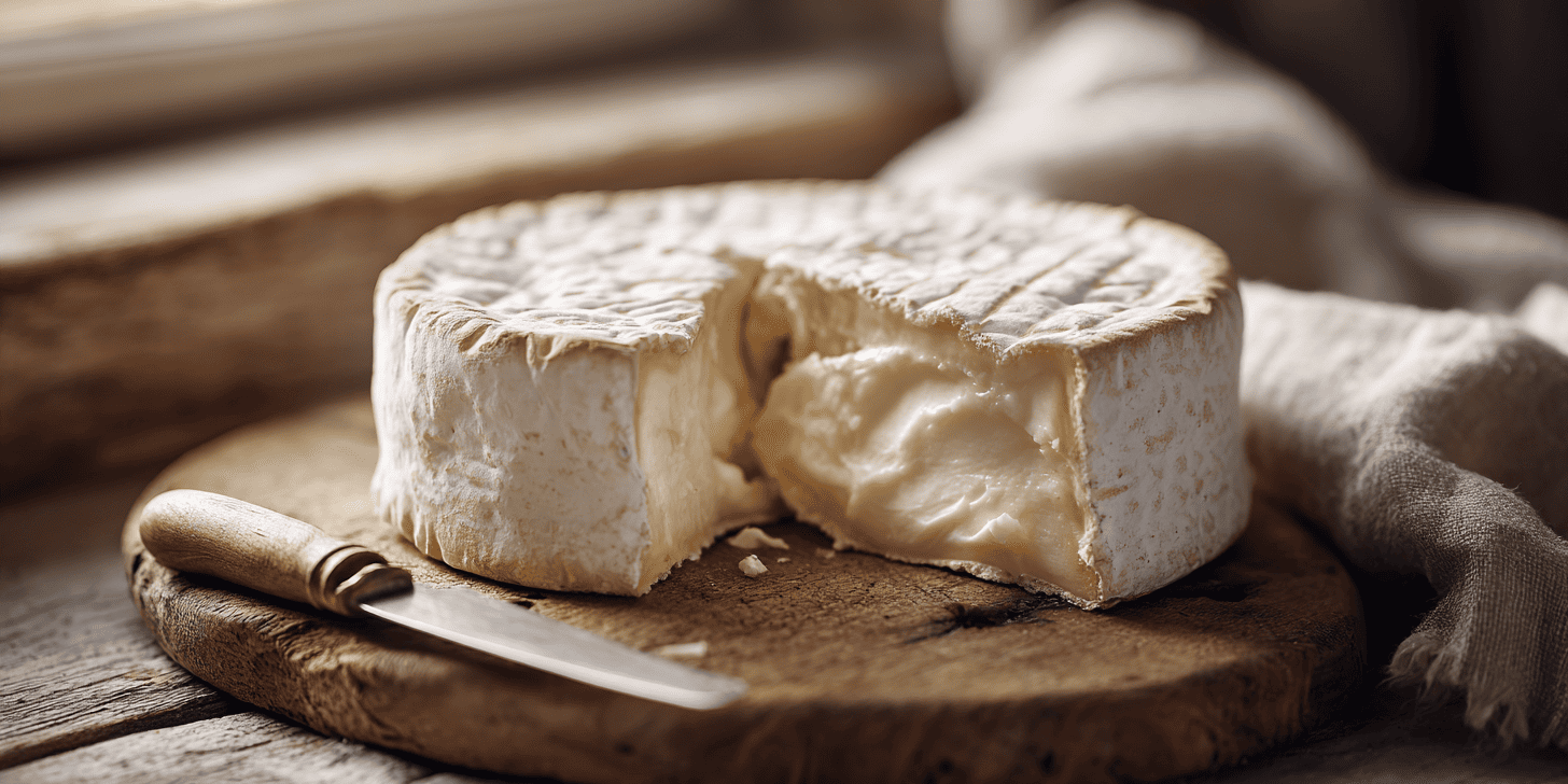 aangesneden stuk brie