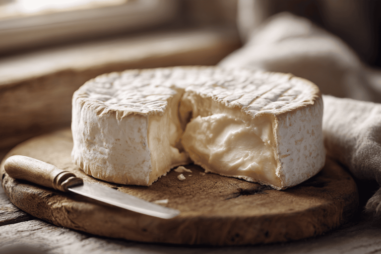 aangesneden stuk brie